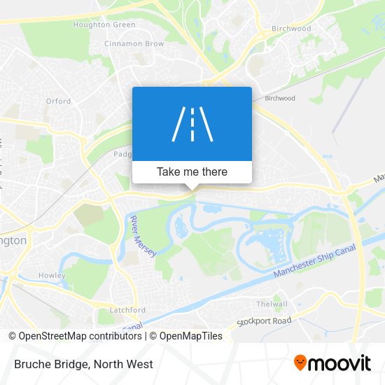 Bruche Bridge map