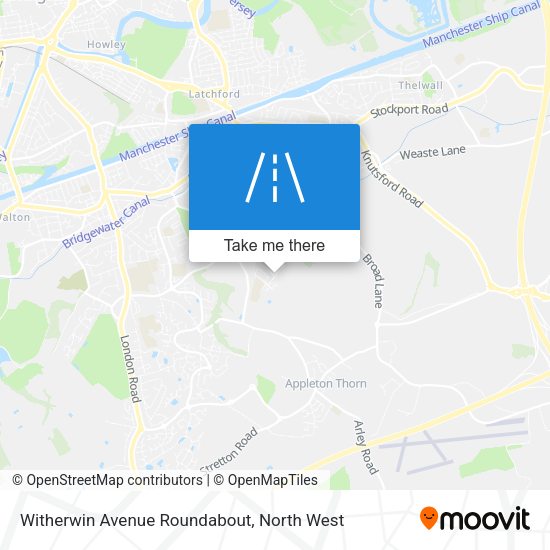 Witherwin Avenue Roundabout map