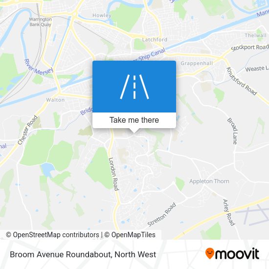 Broom Avenue Roundabout map