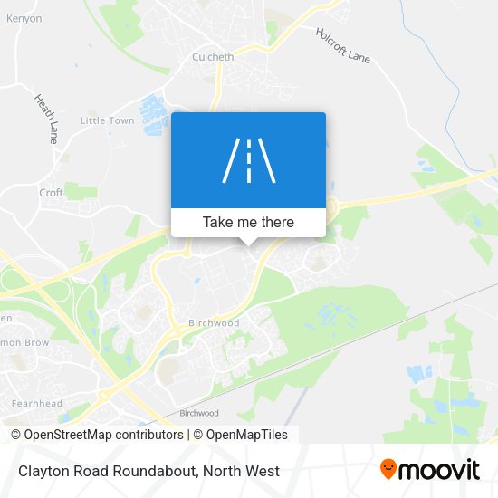 Clayton Road Roundabout map