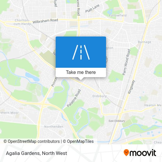 Agalia Gardens map