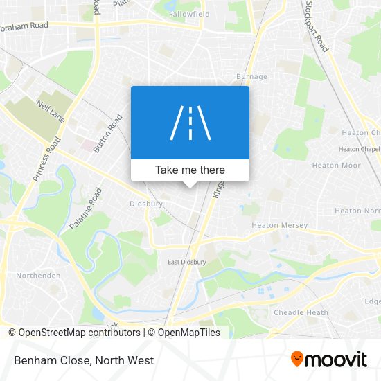 Benham Close map