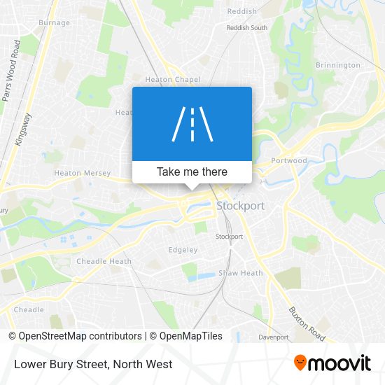 Lower Bury Street map