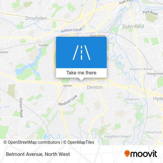Belmont Avenue map