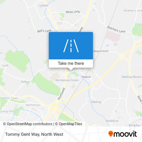 Tommy Gent Way map