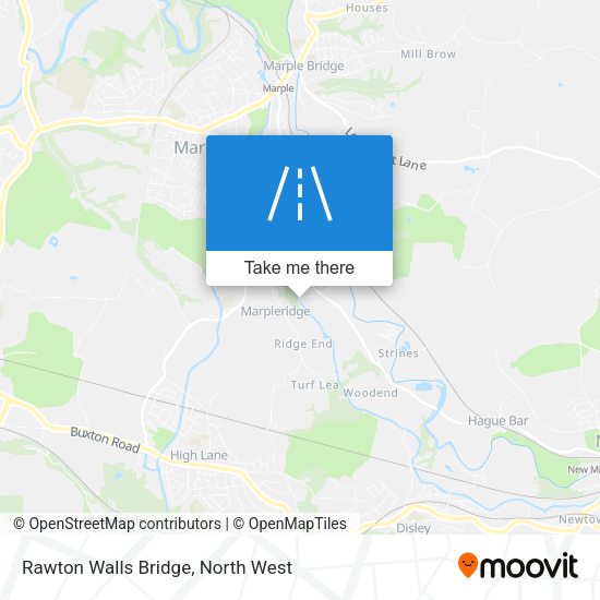 Rawton Walls Bridge map