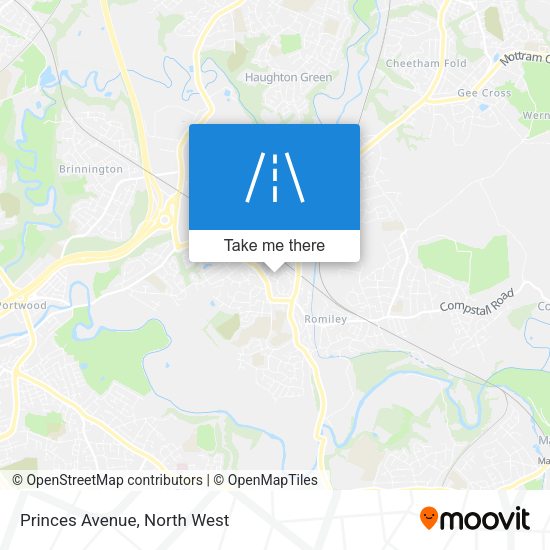 Princes Avenue map