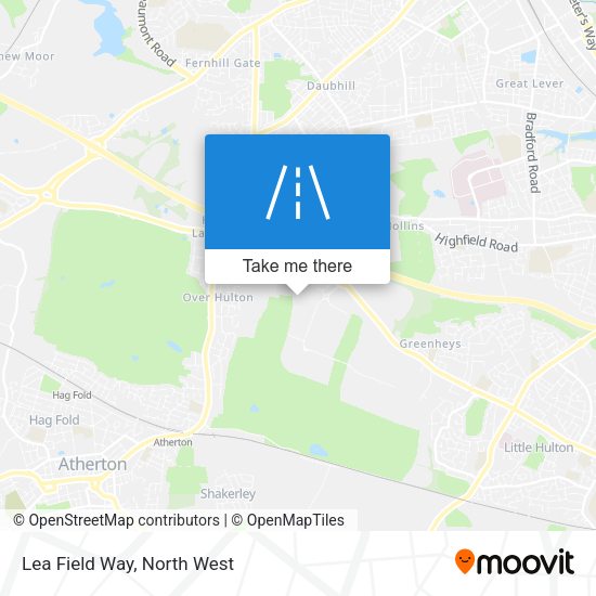Lea Field Way map