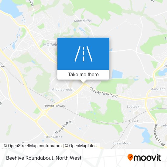 Beehive Roundabout map