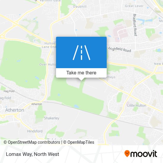 Lomax Way map