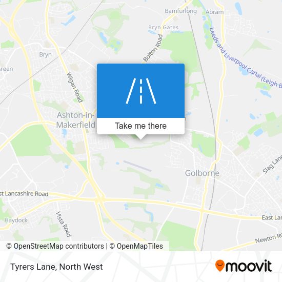 Tyrers Lane map