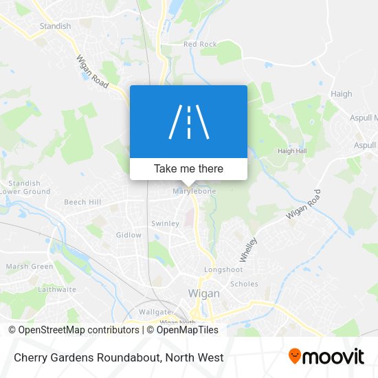 Cherry Gardens Roundabout map