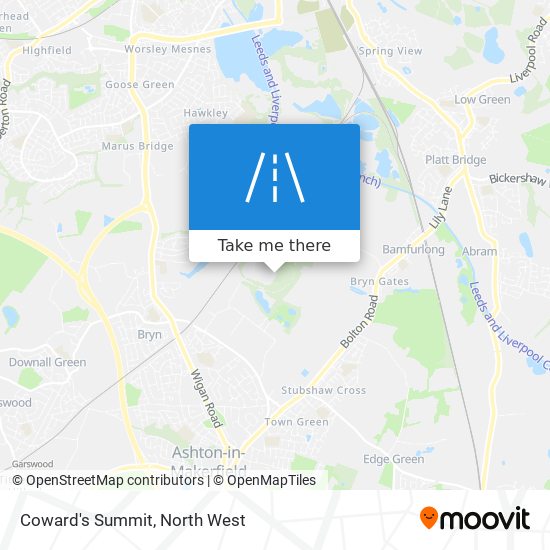 Coward's Summit map