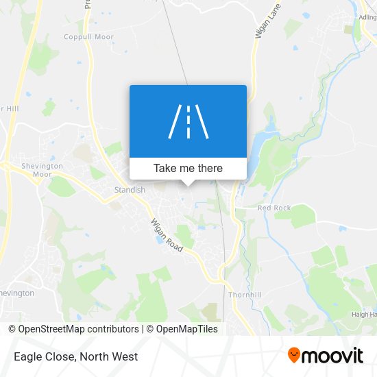 Eagle Close map