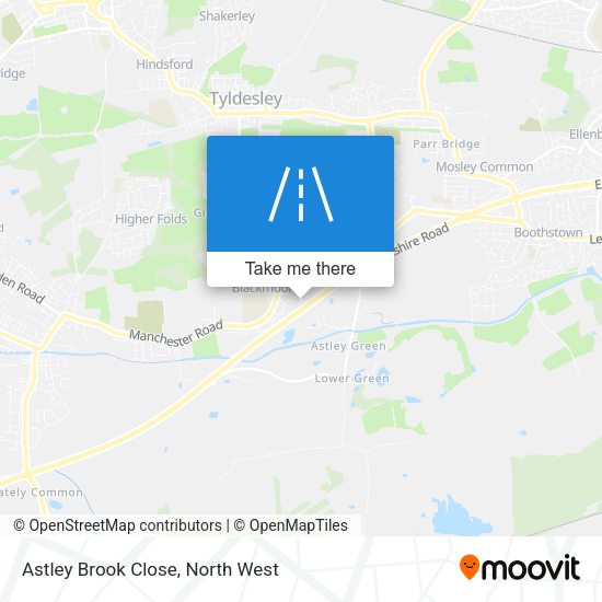 Astley Brook Close map