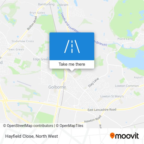 Hayfield Close map