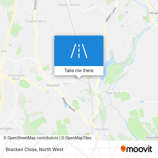Bracken Close map