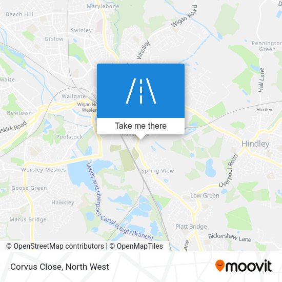Corvus Close map