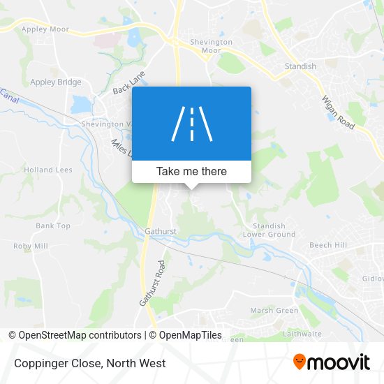 Coppinger Close map