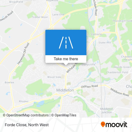 Forde Close map