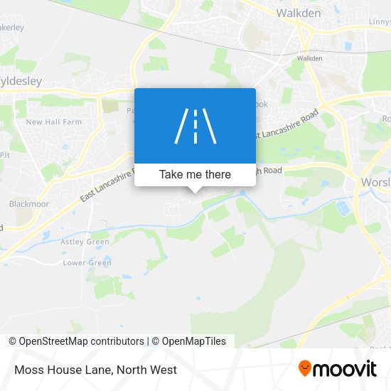 Moss House Lane map