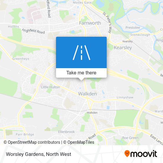 Worsley Gardens map