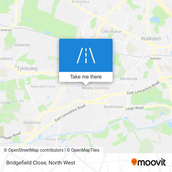 Bridgefield Close map