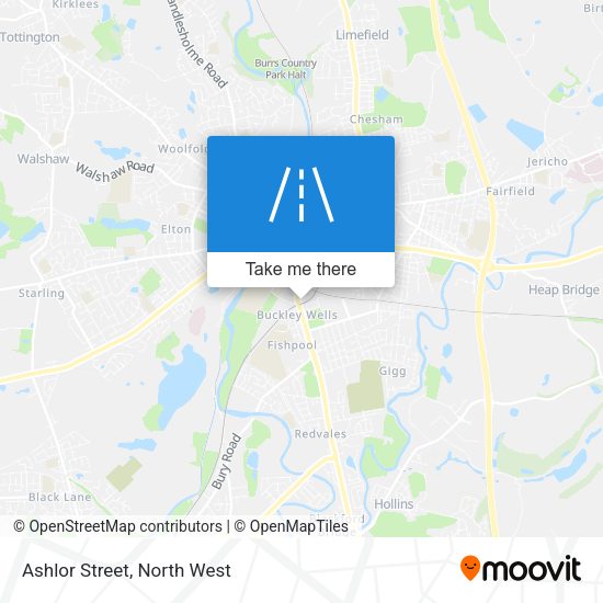 Ashlor Street map