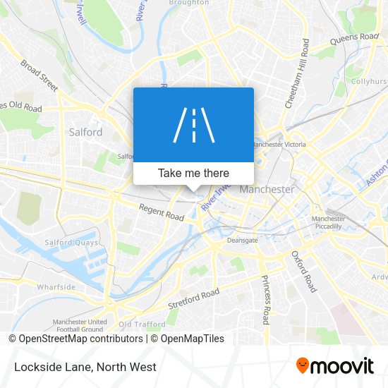 Lockside Lane map