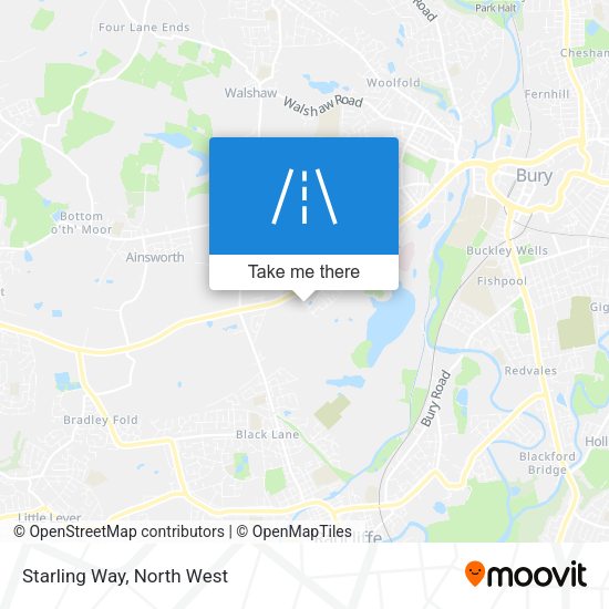 Starling Way map