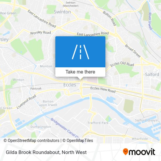 Gilda Brook Roundabout map