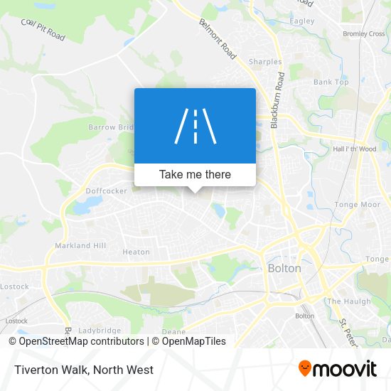 Tiverton Walk map
