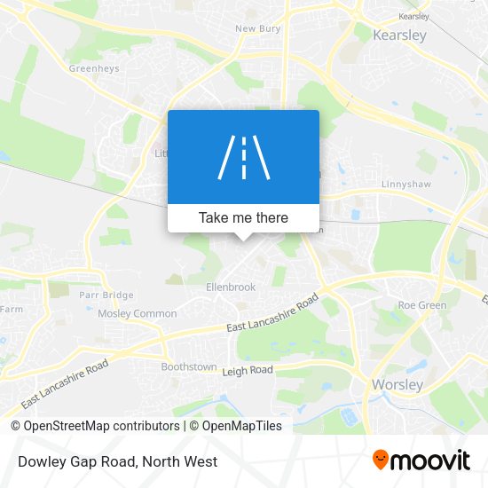 Dowley Gap Road map
