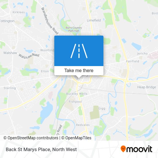 Back St Marys Place map