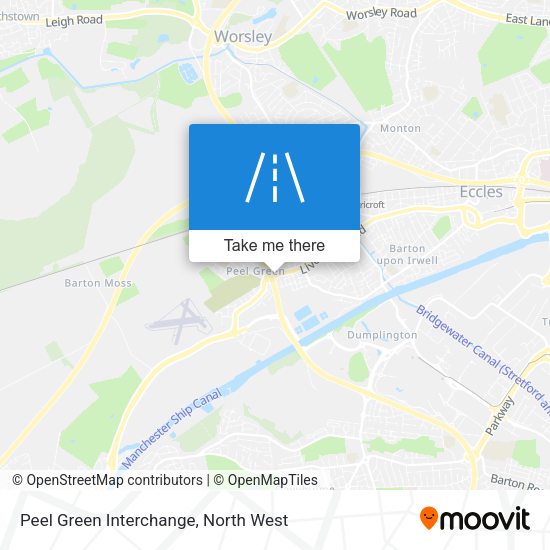 Peel Green Interchange map