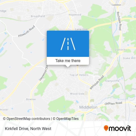 Kirkfell Drive map