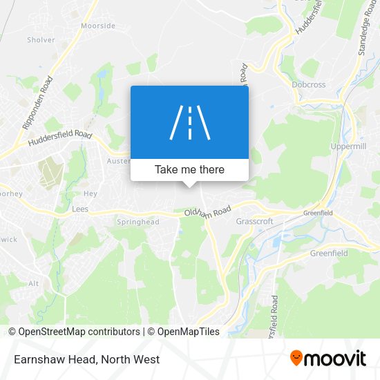 Earnshaw Head map
