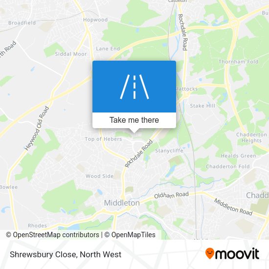 Shrewsbury Close map