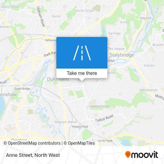 Anne Street map