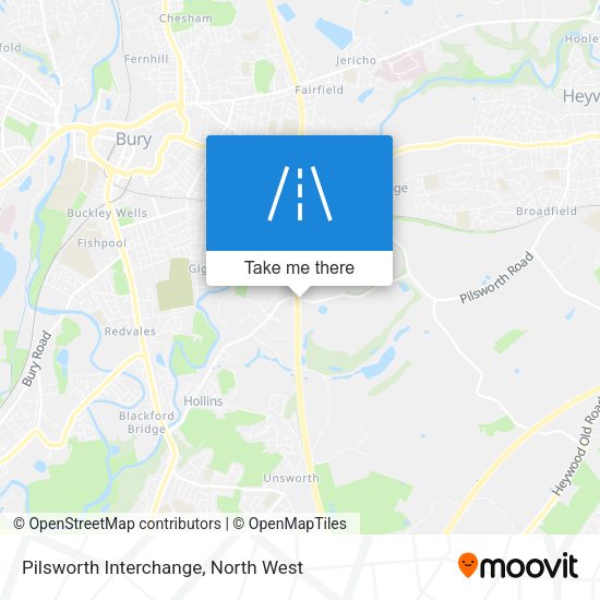 Pilsworth Interchange map