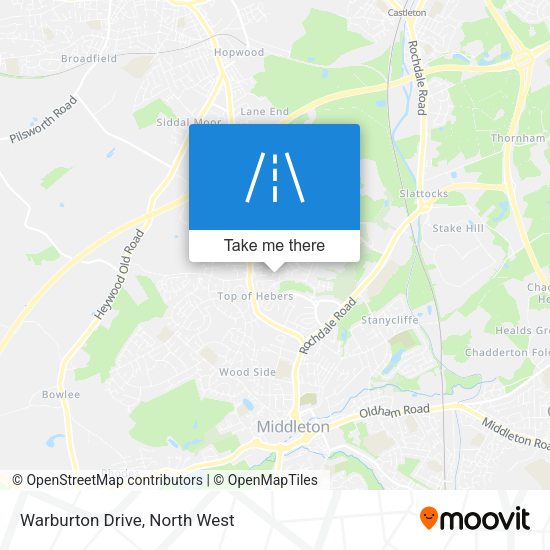 Warburton Drive map
