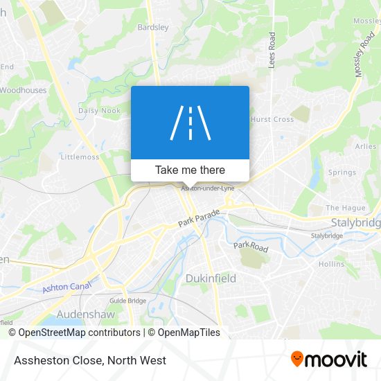 Assheston Close map