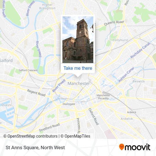 St Anns Square map