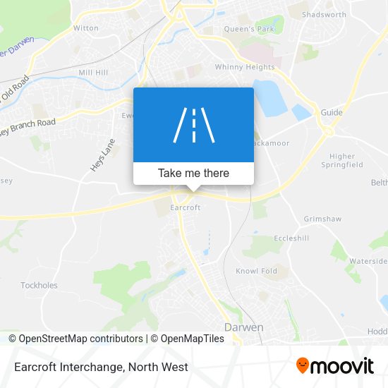 Earcroft Interchange map