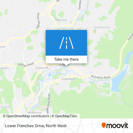 Lower Frenches Drive map
