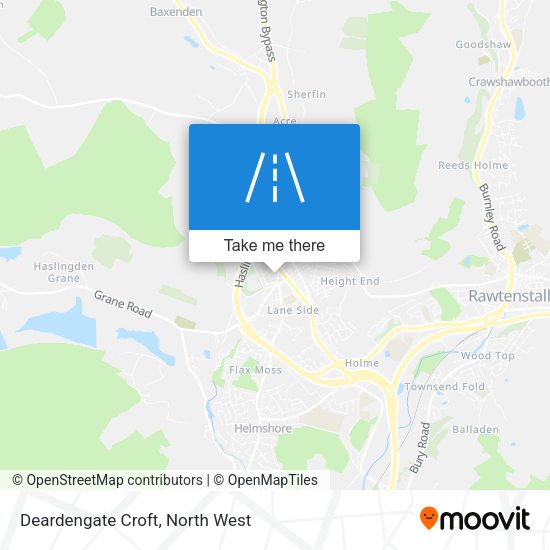 Deardengate Croft map