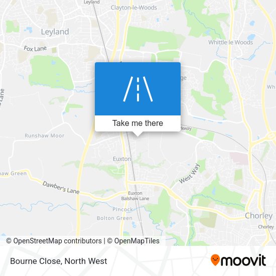 Bourne Close map
