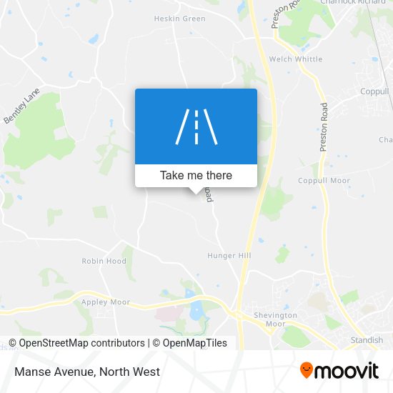 Manse Avenue map