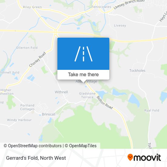 Gerrard's Fold map