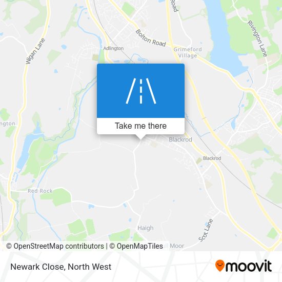 Newark Close map